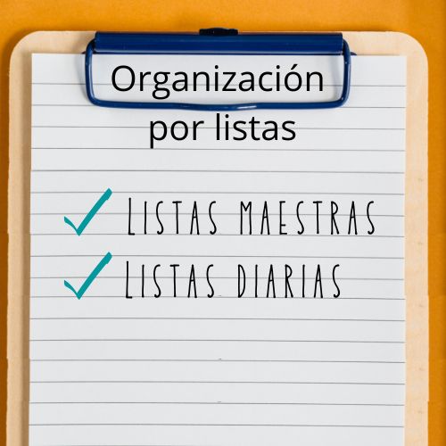 Organización por listas